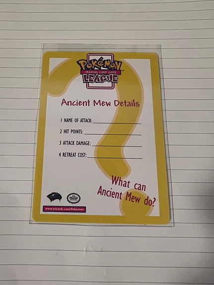 Ancient Mew Promo Info Card | FINN-torget