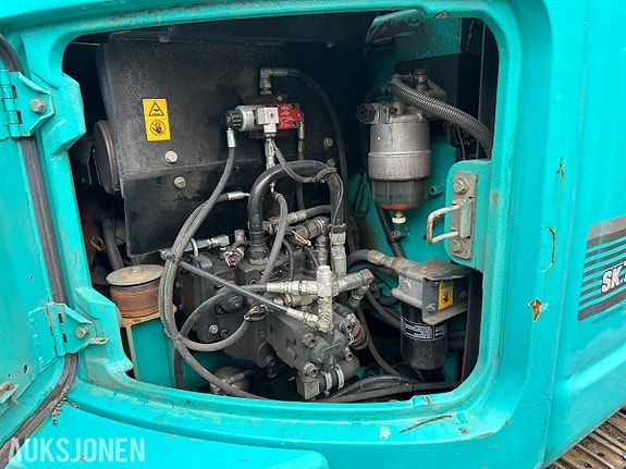 Kobelco SK75SR Gravemaskin Rotortilt, tømmerklype og pusseskuffe 27 of 30