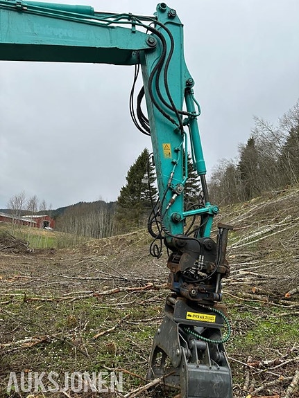 Kobelco SK75SR Gravemaskin Rotortilt, tømmerklype og pusseskuffe 14 of 30