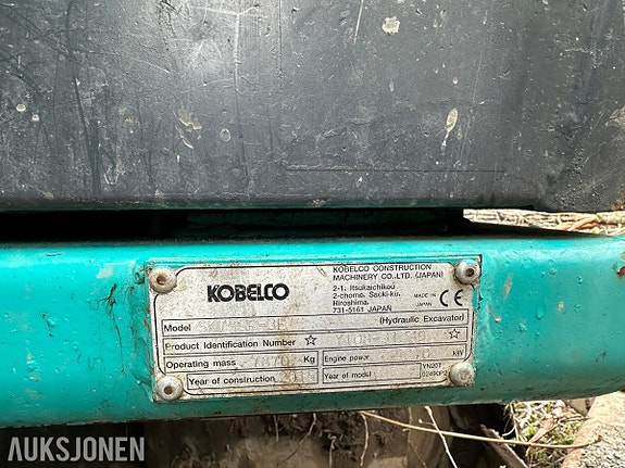 Kobelco SK75SR Gravemaskin Rotortilt, tømmerklype og pusseskuffe 29 of 30