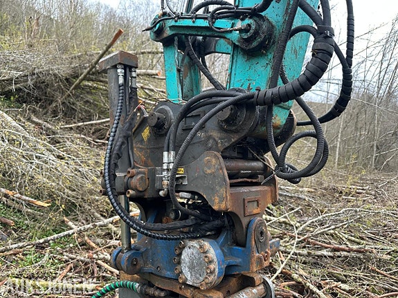 Kobelco SK75SR Gravemaskin Rotortilt, tømmerklype og pusseskuffe 21 of 30
