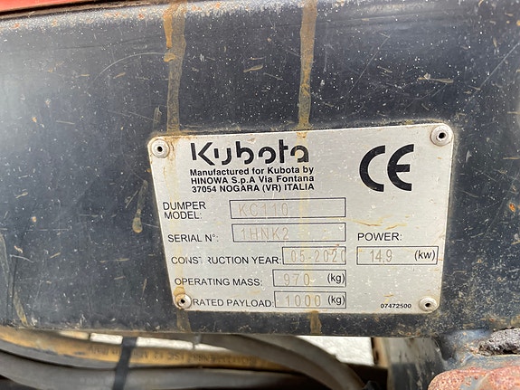 Kubota KC110HR-4 10 of 11