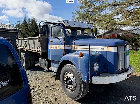 Scania 1976 81 L81S46 Tippbil med delehytte