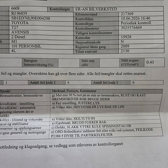 Toyota Avensis 3 of 3