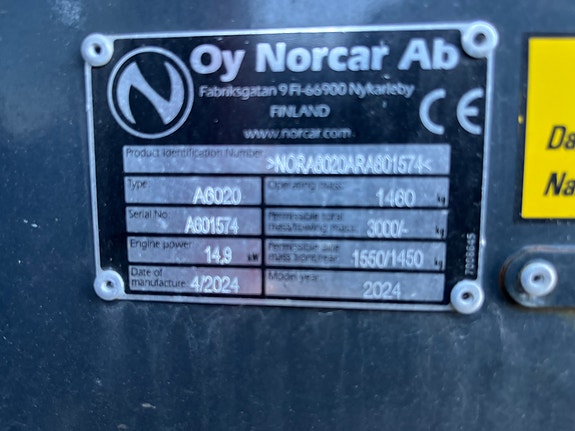 Norcar a6020 med komforthytte/Demo/ Uten førerbevis 6 of 12