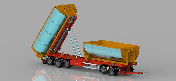 Hakarps 5 axlad krokhenger för 2st containers + TIPP! Marknadens råaste henger!