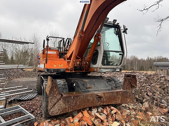 Fiat-Hitachi 150W.3 Hjulgraver m/ Rototilt og Pusseskuffe. SE VIDEO 5 of 5