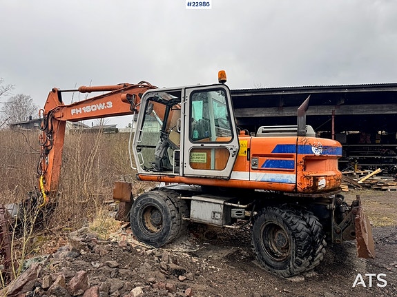 Fiat-Hitachi 150W.3 Hjulgraver m/ Rototilt og Pusseskuffe. SE VIDEO 2 of 5