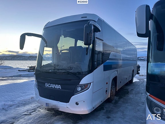 Scania TOURING HD m/ 49+1+1 sitteplasser, toalett og to sett dekk