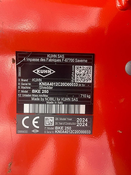 Kuhn BKE 250, kr 110 000,-