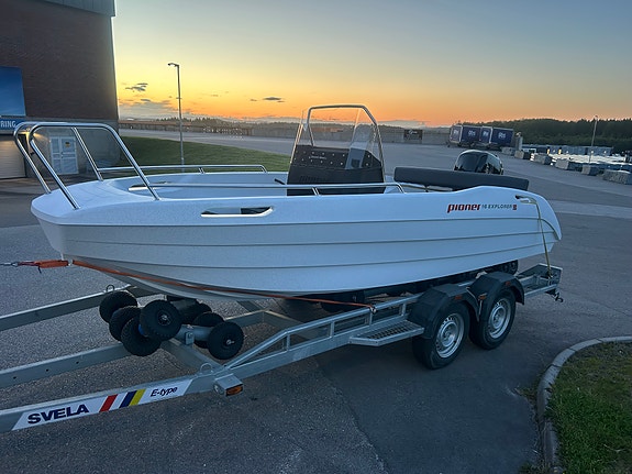 Båt leies ut. Fabrikkny Pioner Explorer 16, 60Hk Mercury 21 of 25