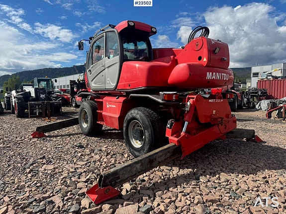 Manitou MRT 2150+ Roterende Teleskoptruck - Jibb, pallegaffel og mannskapskurv 4 of 5