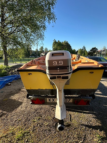Båt med motor og henger 5 of 5