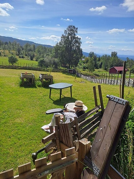 Uteområdet til Villa Skaar jevnaker