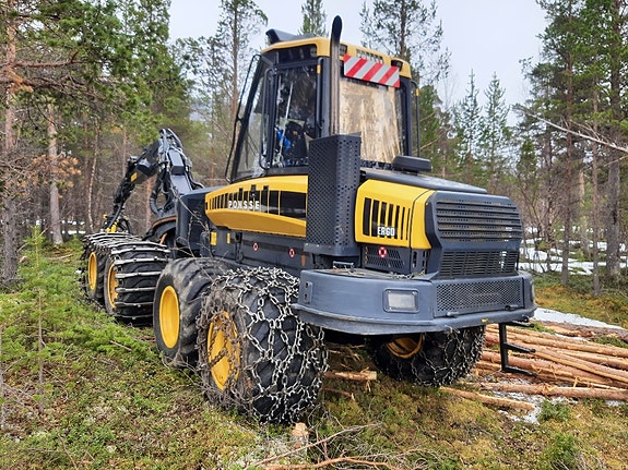 Hogstmaskin Ponsse Ergo 8w m/ H6 hogstaggregat, belter og kjettinger