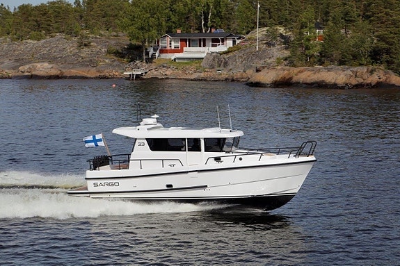 NY - SARGO 33 med BAKDØR - SIDEPORT - TAXIBÅT 10 of 30