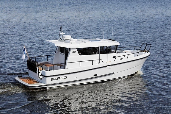 NY - SARGO 33 med BAKDØR - SIDEPORT - TAXIBÅT 2 of 5
