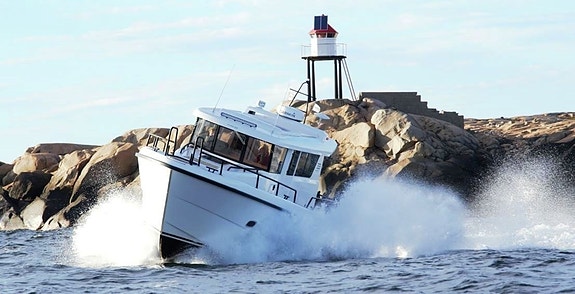 NY - SARGO 33 med BAKDØR - SIDEPORT - TAXIBÅT 3 of 5