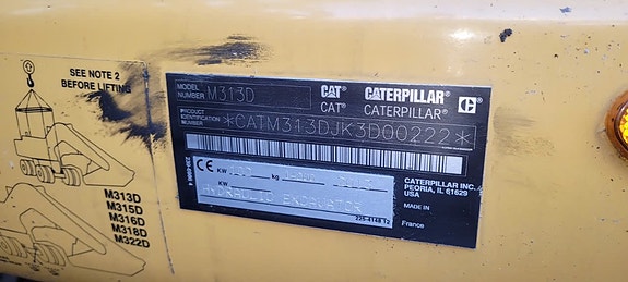 Cat M313D 2 of 5