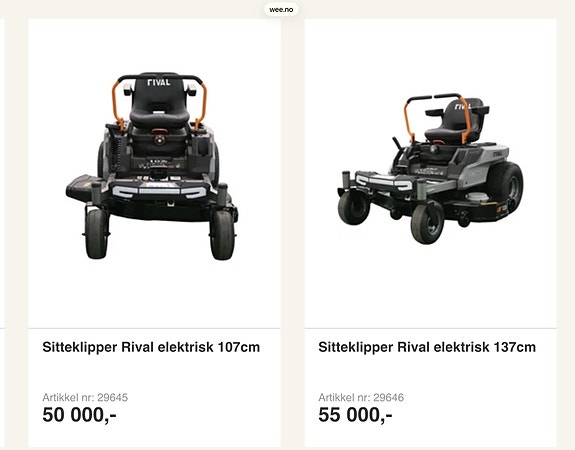 TRAKTOR KLIPPER Sitteklipper Jade Kutter 17hk 106cm 16 of 23
