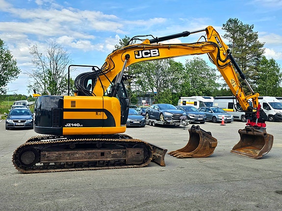 JCB JZ140 LCD, 2011 mod, 6360 Timer, Rototilt, 2 Skuffer, Sentralsmøring. 6 of 30