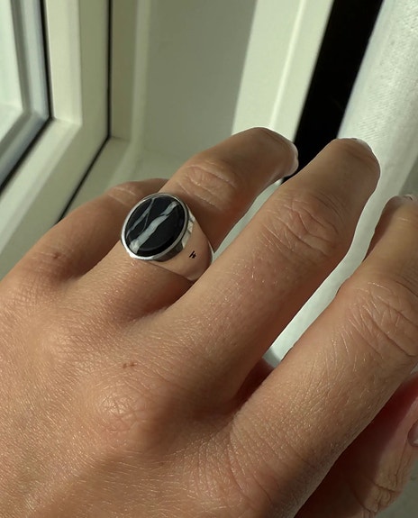 Tom Wood Oval Zebra ring str52 | FINN-torget