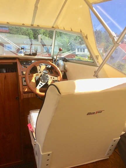 Gammel  nostalgibåt Cabicruiser Ks 22. 1979 mod. Selges 9 of 10