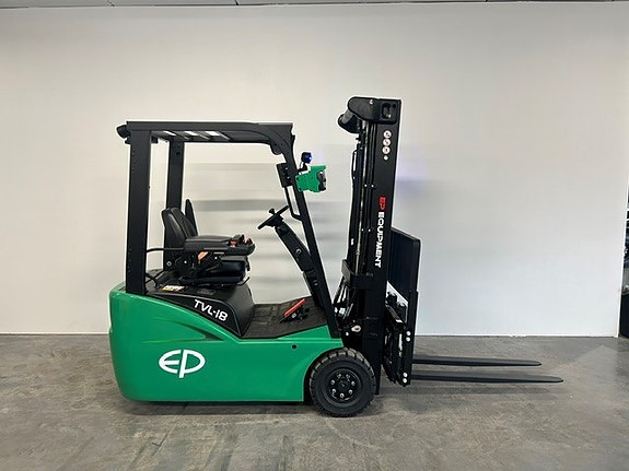 EP TVL182 - NY elektrisk truck - 1800 KG kapasitet. 4,8 M løfte høyde, lithium batteri, innebygget lader, alt utstyr. LAGERVARE! 4 of 5