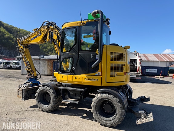 Komatsu PW98 MR Hjulgraver med knekkbom, skjær, støttelabber, og fast sorteringsklype - Kun 1095 timer 3 of 5