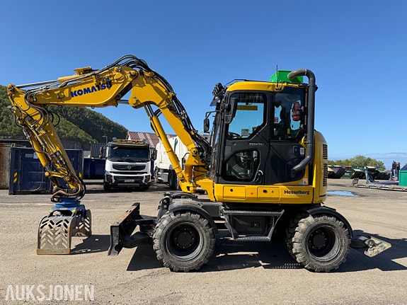 Komatsu PW98 MR Hjulgraver med knekkbom, skjær, støttelabber, og fast sorteringsklype - Kun 1095 timer 2 of 5