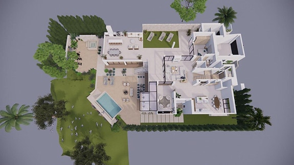 Romslig villa med havutsikt og stort potensial i Marbella – renoveringsprosjekt