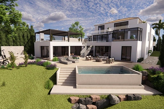 Romslig villa med havutsikt og stort potensial i Marbella – renoveringsprosjekt