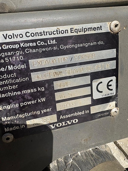 Volvo ECR58D 19 of 19
