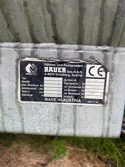 Bauer 3900 liters vakumvogn med kanon 5 of 5