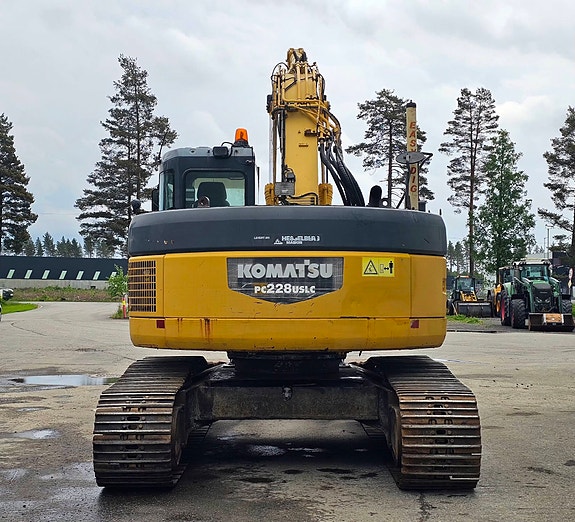 Komatsu PC228USLC-3EO, 2008 mod, 10310 timer, Skjær, Rotortilt, Pusseskuff, Sentralsmøring. 4 of 5