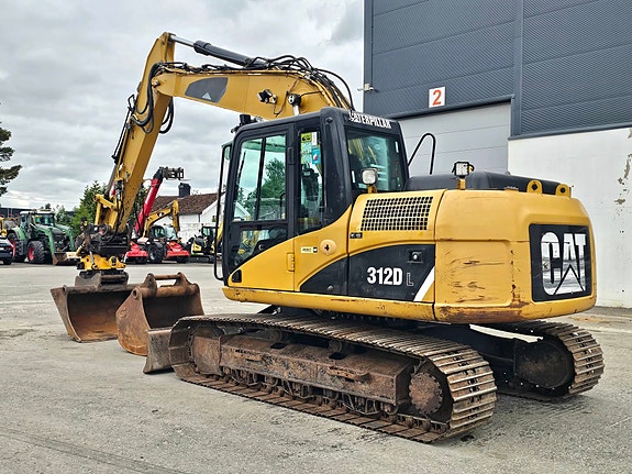 Cat 312DL, 2008 mod, 10260 timer, Rotortilt S70-Freste, 2 Skuffer, Sentralsmøring. 4 of 5