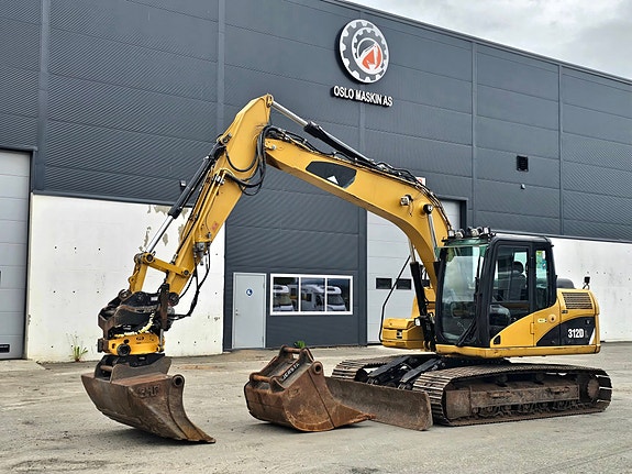 Cat 312DL, 2008 mod, 10260 timer, Rotortilt S70-Freste, 2 Skuffer, Sentralsmøring. 2 of 5