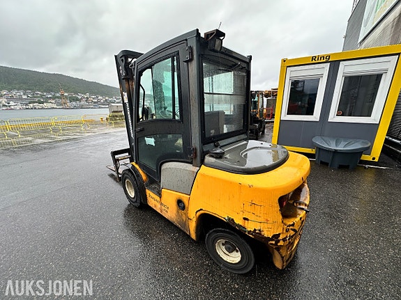 Jungheinrich DFG 430 dieseltruck m/1600 mm gafler, gaffelposisjonering og sideskift, 3840 timer 3 of 5