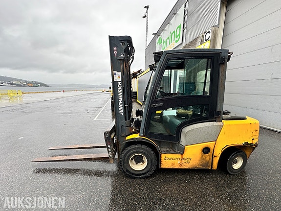 Jungheinrich DFG 430 dieseltruck m/1600 mm gafler, gaffelposisjonering og sideskift, 3840 timer 2 of 5