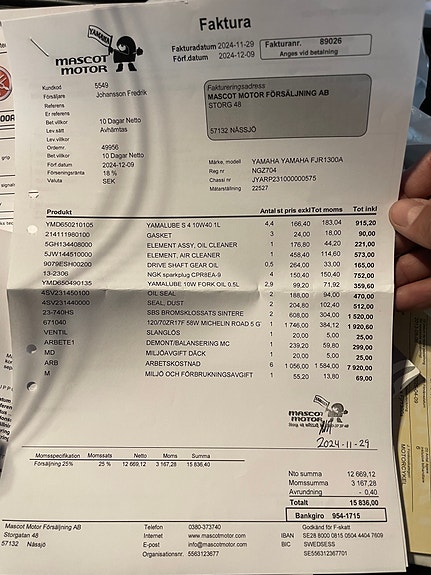 Yamaha Fjr1300/ ny service/ gode dekk 4 of 5