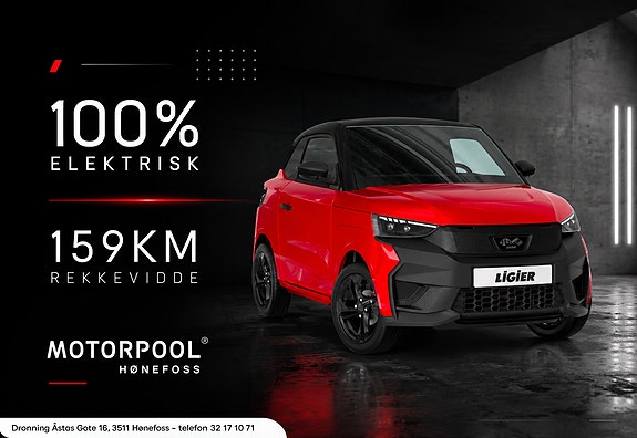 Ligier JS50 EV Elite 11kWh NYHET! / 159km / Kjør fra 16år!