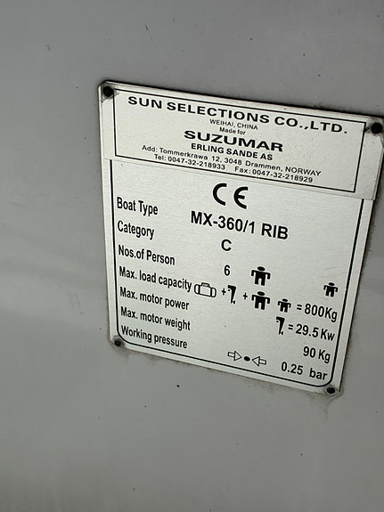 Suzumar Mx 360 Lux .( Strøken henger til 15 000 kr følger med) 4 of 4