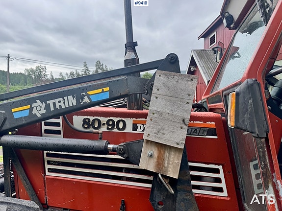 Fiat 80-90 4x4 Traktor m/ Frontlaster – Motor byttet i 2020 27 of 30
