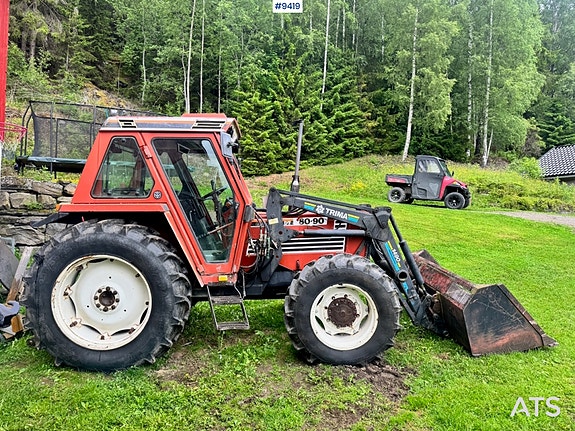 Fiat 80-90 4x4 Traktor m/ Frontlaster – Motor byttet i 2020 3 of 30