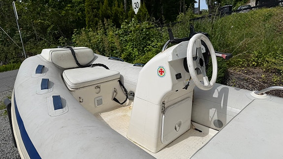 SKAL BORT! GRAND Golde Line 340 RIB - 20 hk Mercury el start - Registrert henger 4 of 5