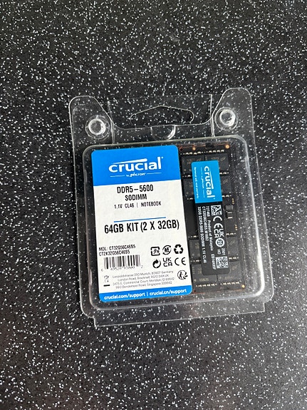 Crucial SODIMM DDR5-5600 MHz 64GB CL46 Kit(32x2) | FINN-torget