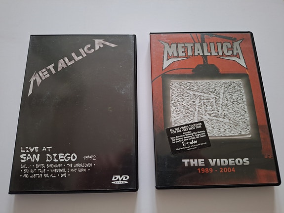 Metallica Live at San Diego 1992 DVD (The Videos 1989-2004 følger