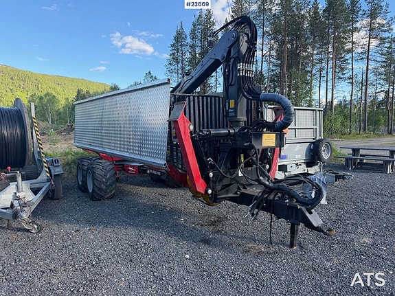 Igland 480 swingtrac tømmervogn m/ Igland 56-85ss kran og radiostyring