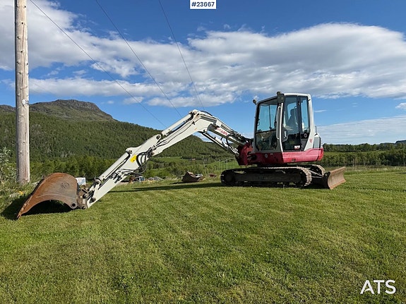 Takeuchi TB250 gravemaskin m/ rototilt og 2 skuffer. – Sertifisert og Lavt timetall! SE VIDEO