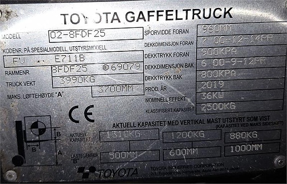 Toyota 02-8FDF25 3 of 3